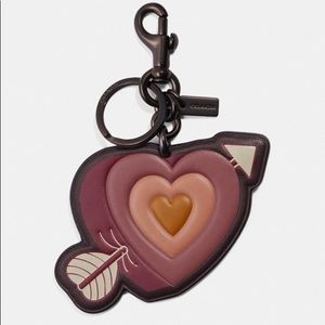 Coach Heart And Arrow Bag Charm